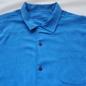 Tommy Bahama Men's Vibrant Blue Button Down Shirt